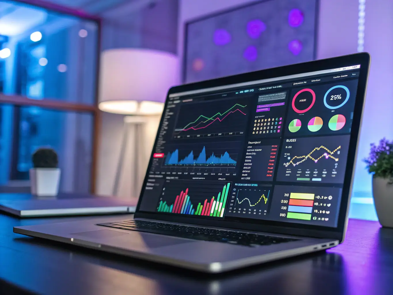 An image of a digital marketing dashboard displaying automotive ad campaigns and analytics, representing Dual Drive's capabilities in automotive marketing and advertising.